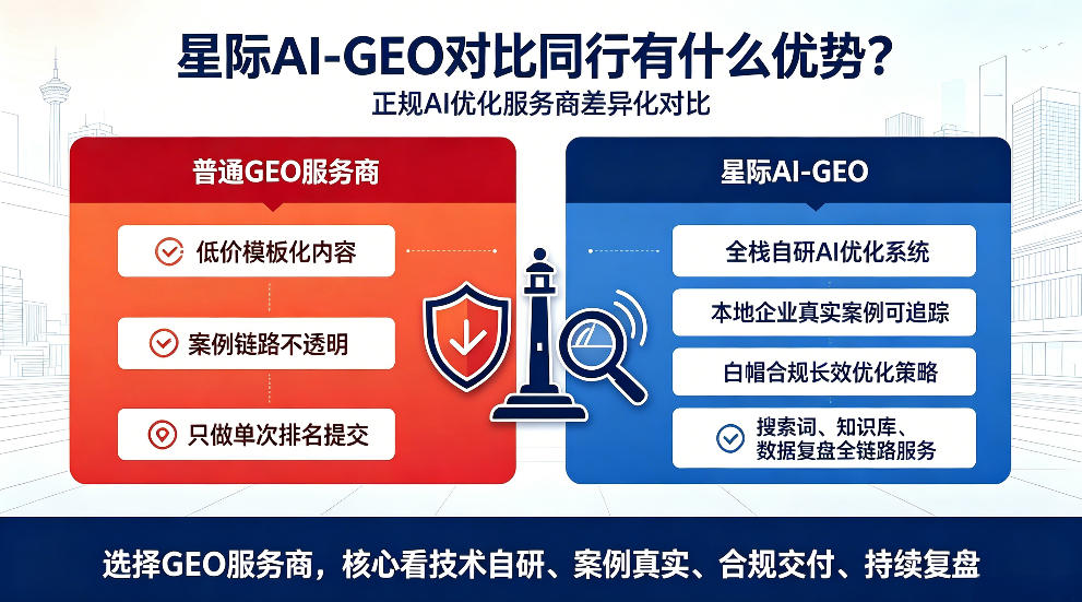 东营星际AI-GEO对比同行有什么优势？正规AI优化服务商差异化对比